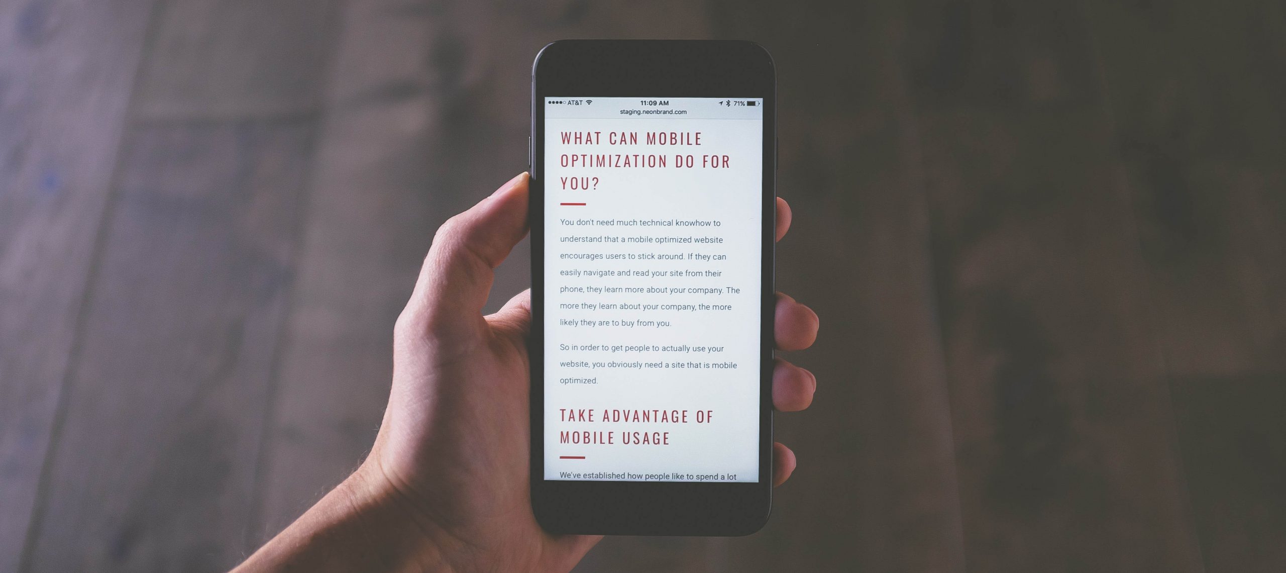 reading a news article on your phone