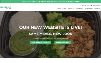 New Website Launch: The Lean Machine Meal Prep